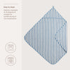 Badcape Stripe - Jeans Blue