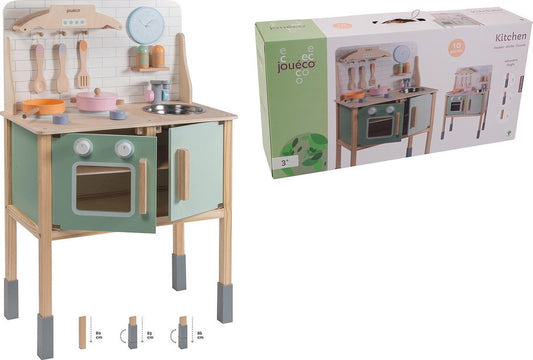 Jouéco play kitchen with accessories