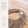 3-pack Slabben - Fat Stripe Taupe