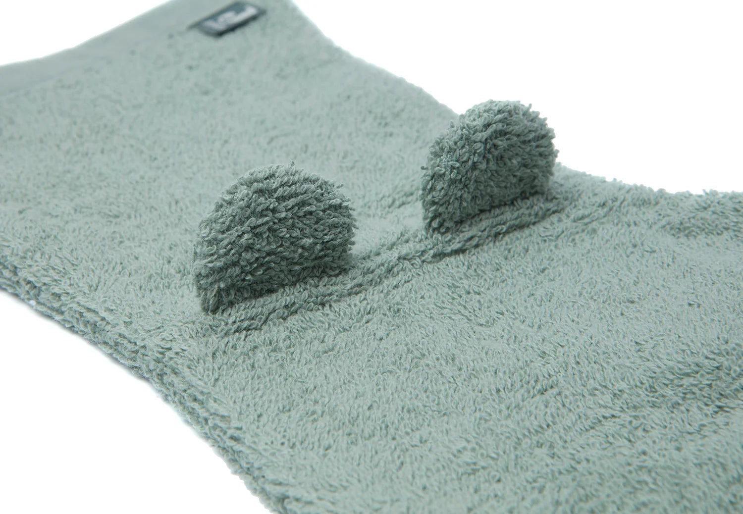 Grote Washand badstof Ears - Ash Green