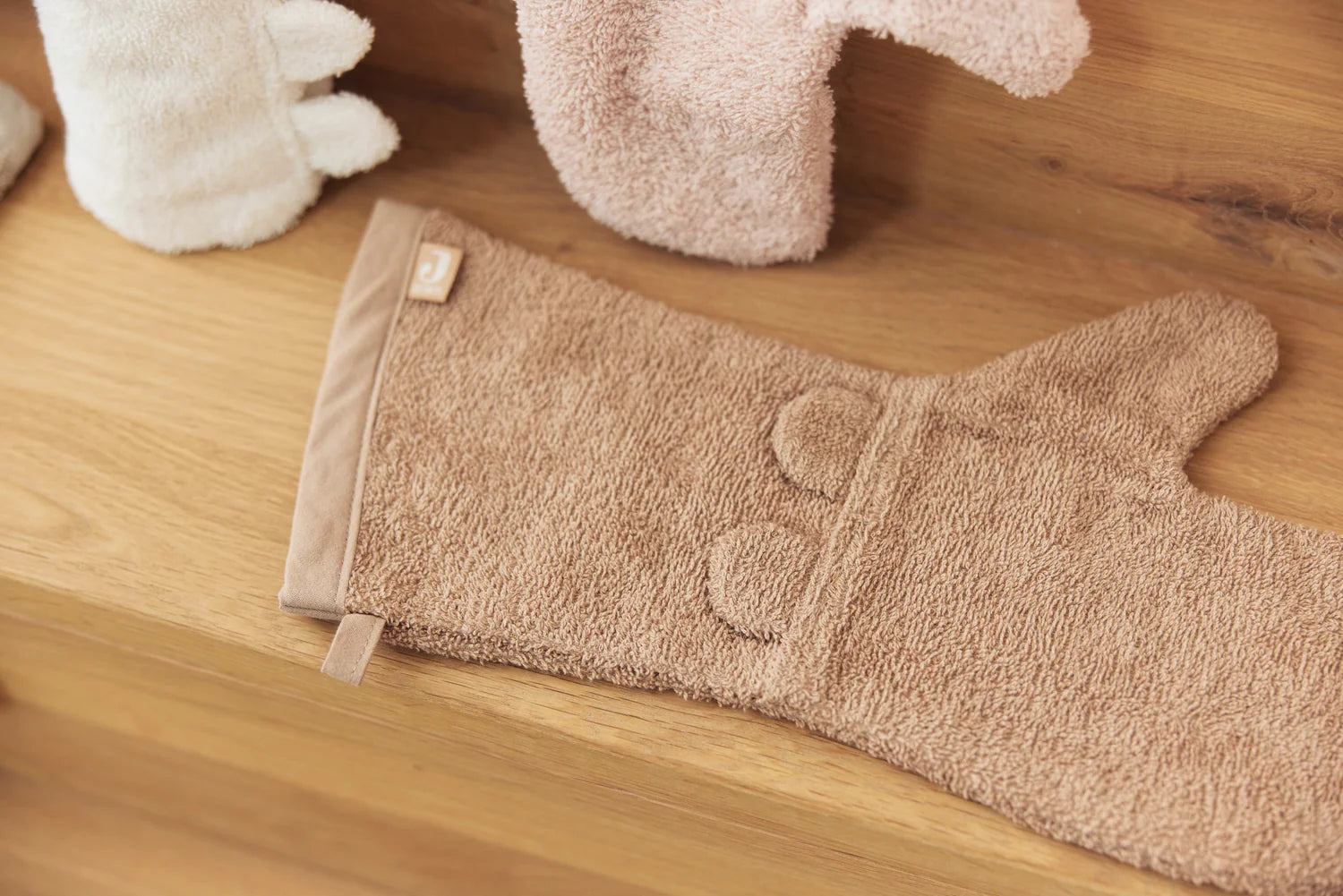 Grote Washand badstof Ears - Biscuit