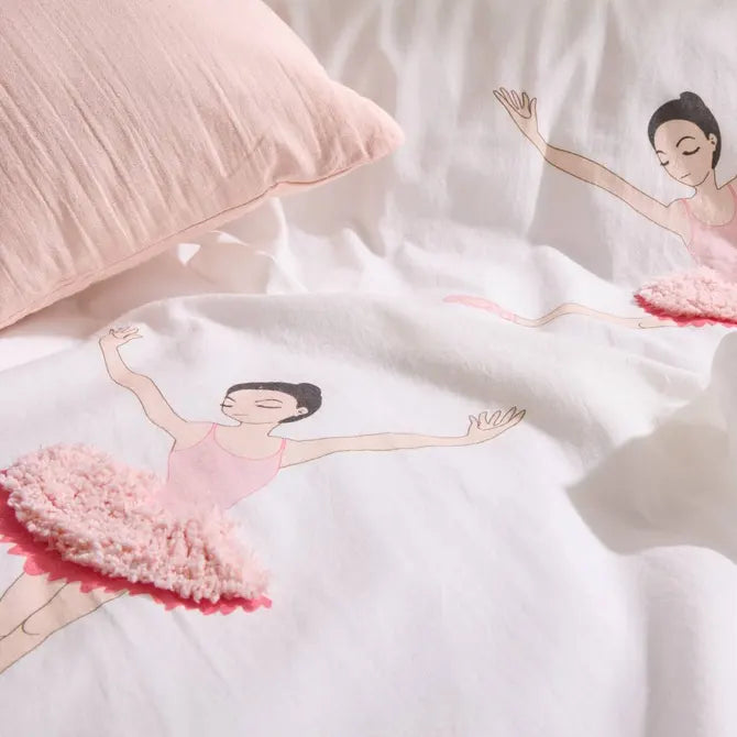 1-pers dekbedovertrek (140x200cm) - Tufy Ballerina