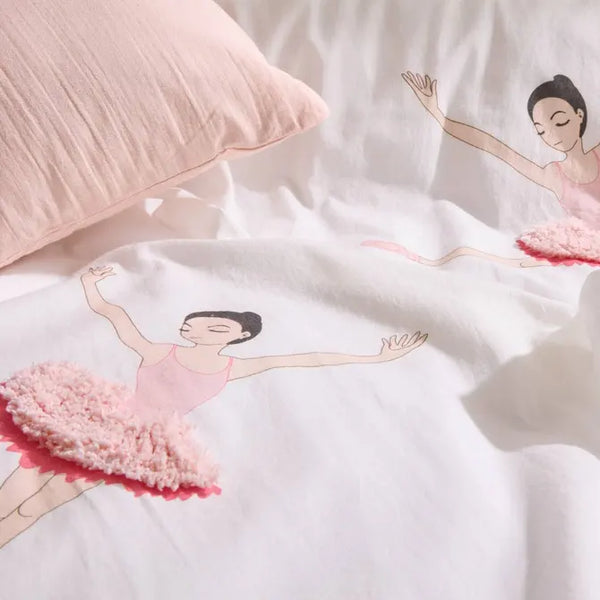 1-pers dekbedovertrek (140x200cm) - Tufy Ballerina