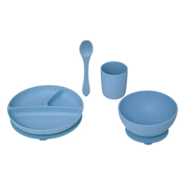 4-delig eetset Yum - Blauw