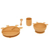4-delig eetset Giraffe - Mosterd