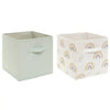 Opbergbak Green/Rainbow (set van twee)
