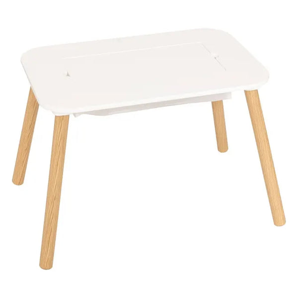 Tafel Buldy (met bouwstenen blad) - Wit