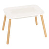 Tafel Buldy (met bouwstenen blad) - Wit