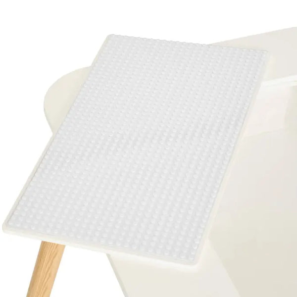 Buldy Table (with building block top) - White