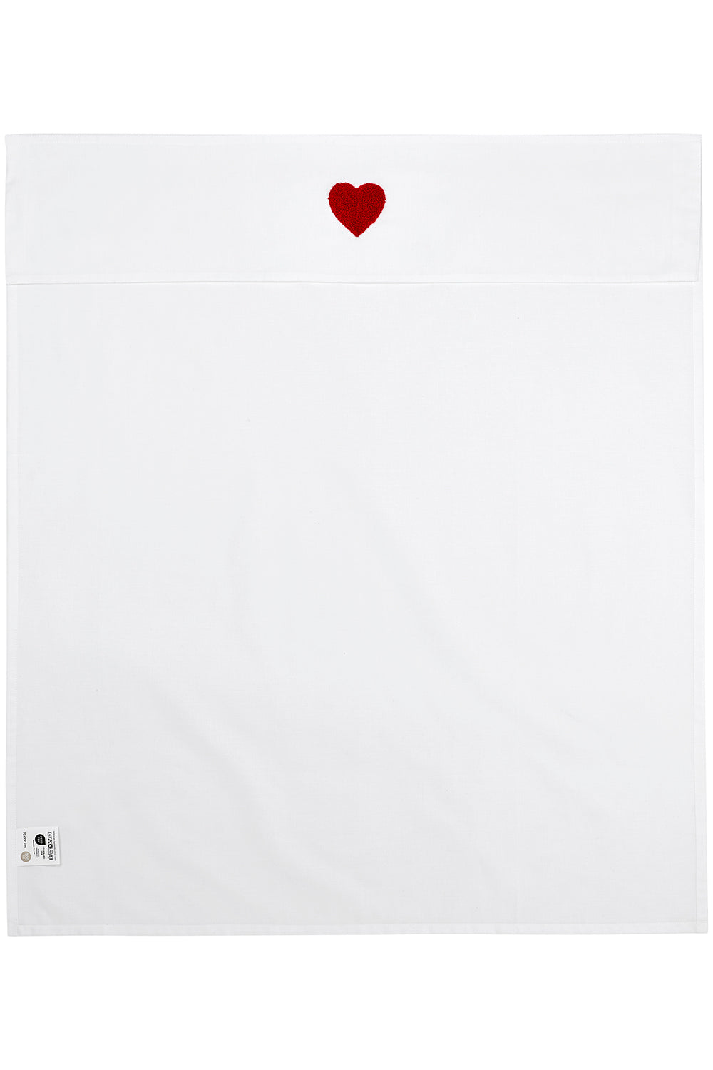 Wieglaken Sweet Heart (75x100 cm) - Rood