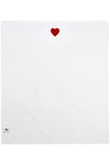 Wieglaken Sweet Heart (75x100 cm) - Rood