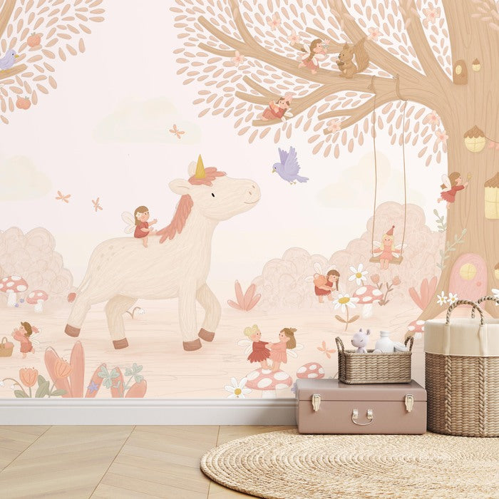 Wallpaper Unicorn Fairyland - Natural