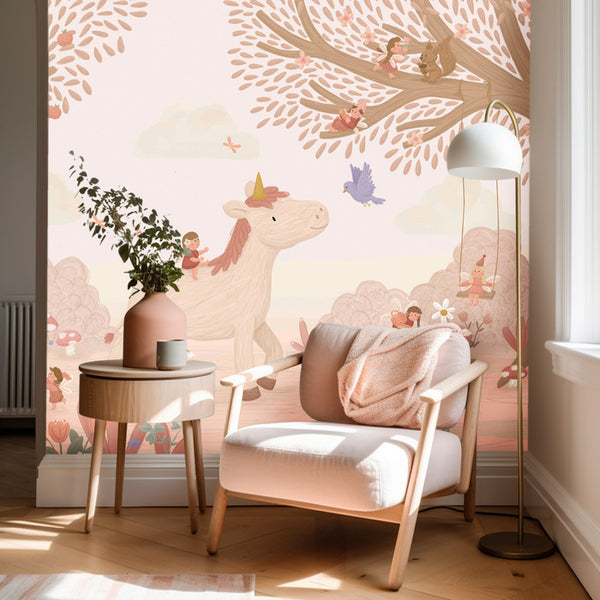 Wallpaper Unicorn Fairyland - Natural