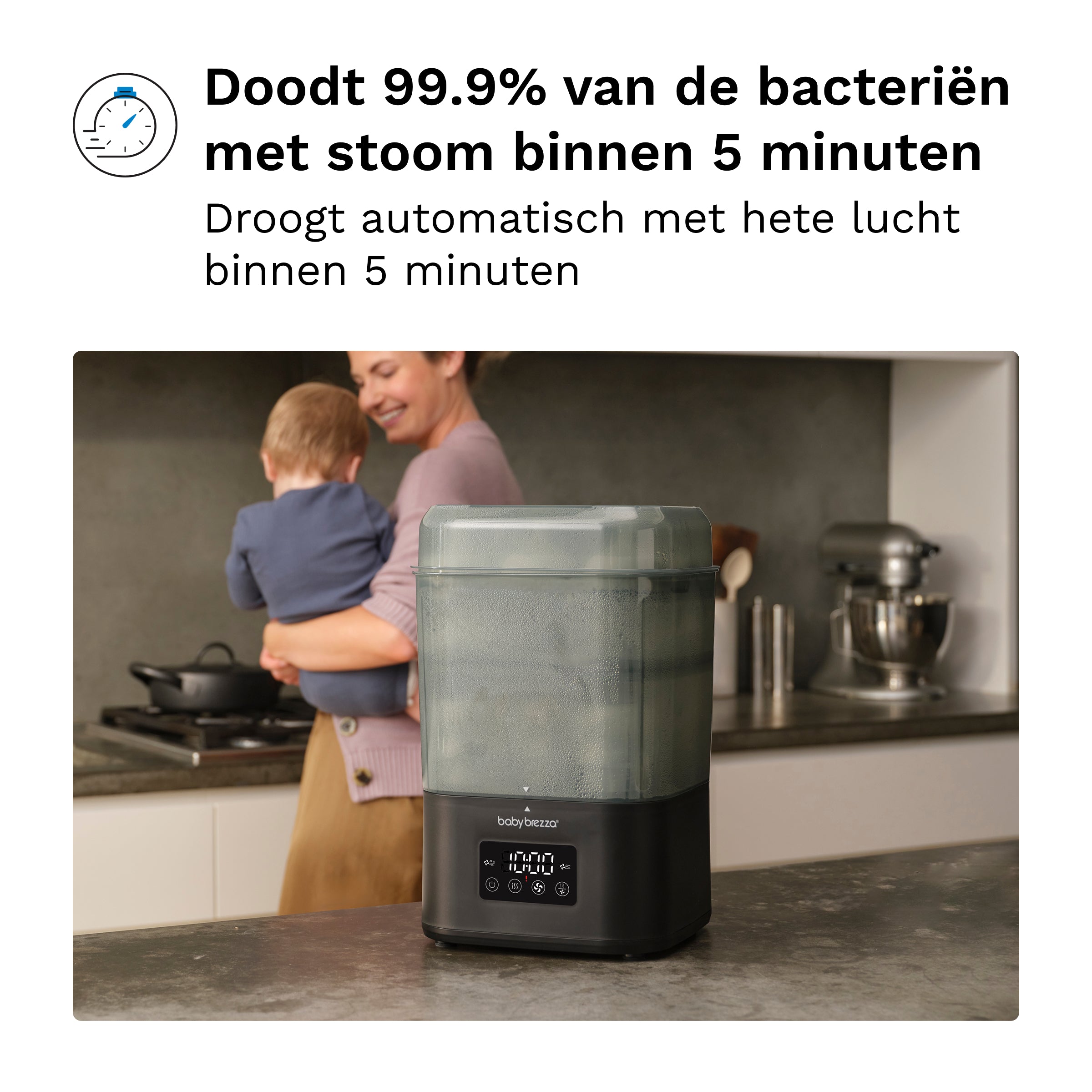 Babyfles sterilisator & droger Pro - Black