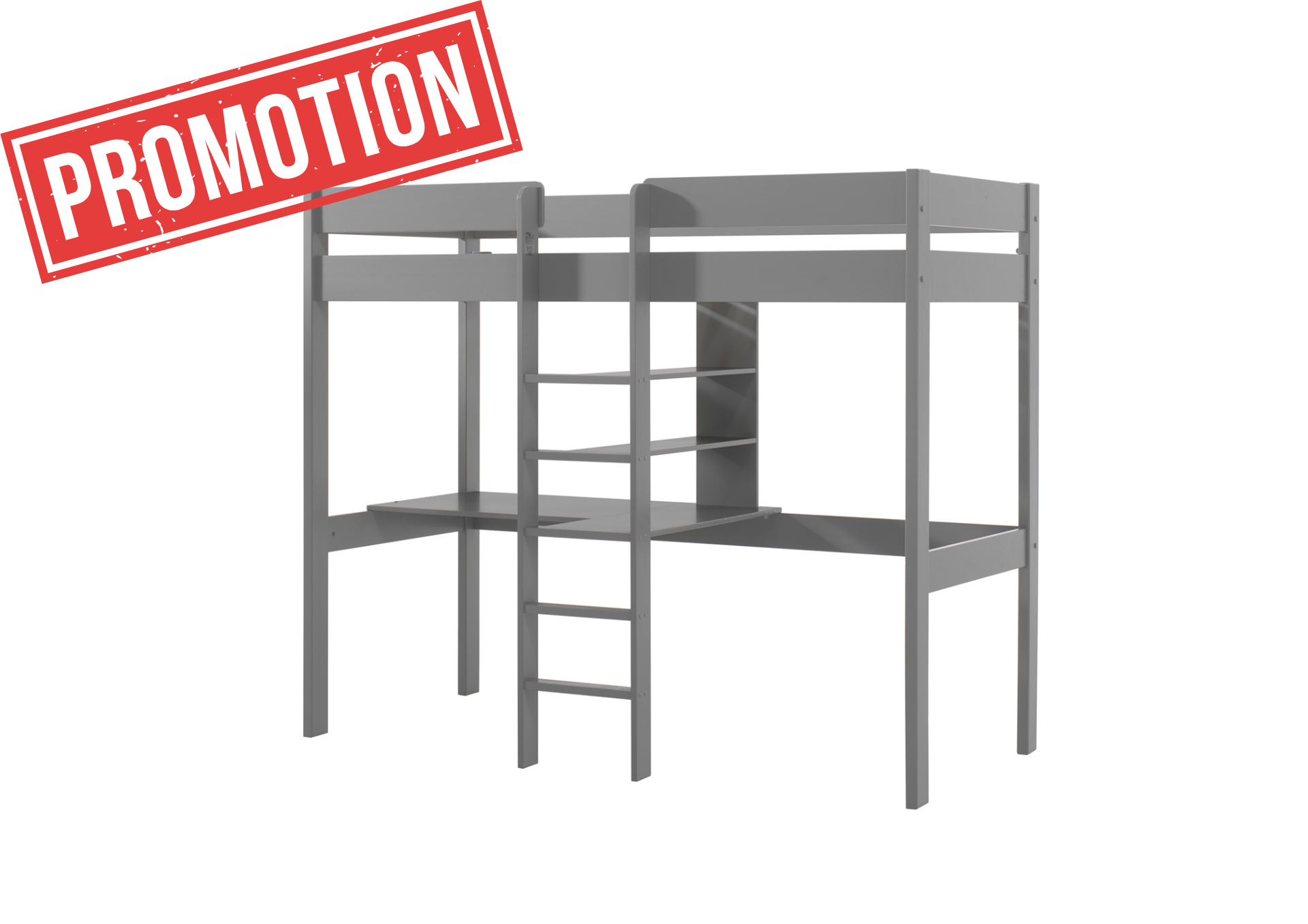 Pino hoogslaper met bureau (90x200)