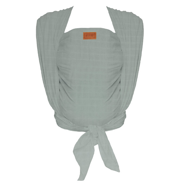 Woven Wrap Deluxe - Minty Grey - 100% organic hydrofiel katoen