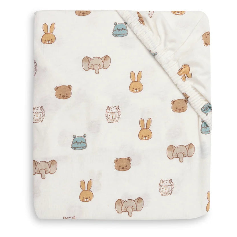 Crib sheet piping for baby bed (100x150 cm) - Forest Green