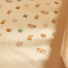 Crib sheet piping for baby bed (100x150 cm) - Forest Green