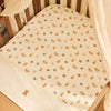 Crib sheet piping for baby bed (100x150 cm) - Forest Green