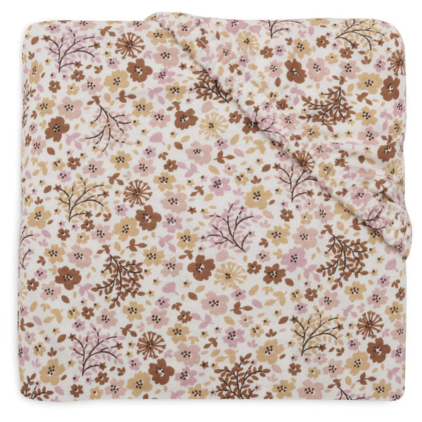 Hoeslaken ledikant (60x120 cm) - Flower