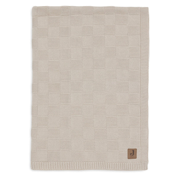 Ledikantdeken 100x150 cm - Box Knit Warm Sand