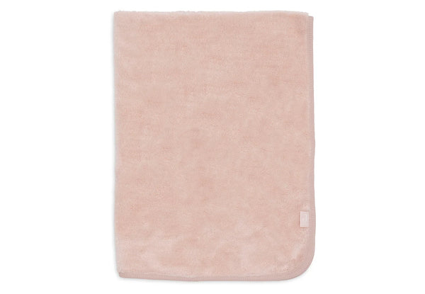 Wiegdeken 75x100 cm Reversible Basic Sherpa/Jersey - Silk Rose