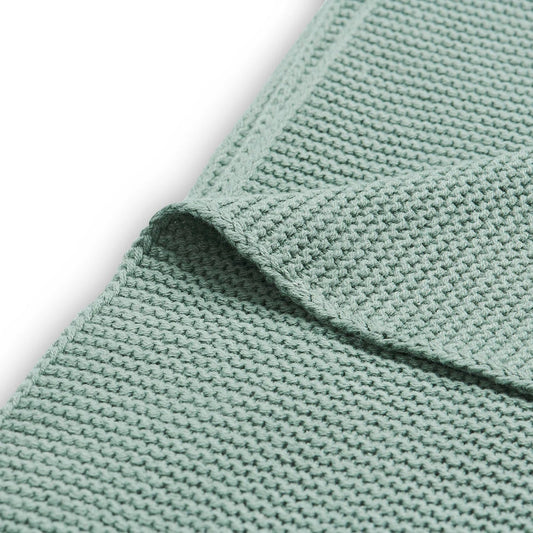 Ledikantdeken Basic Knit (100x150 cm) - Forest Green