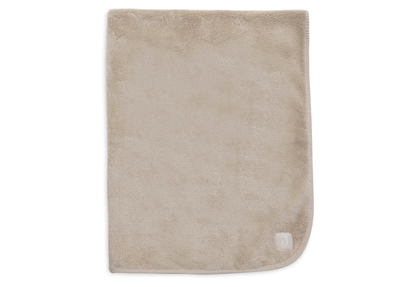 Ledikantdeken 100x150 cm Reversible Basic Sherpa/Jersey - Warm Sand