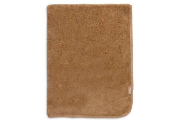 Wiegdeken 75x100 cm Reversible Basic Sherpa/Jersey - Hazel