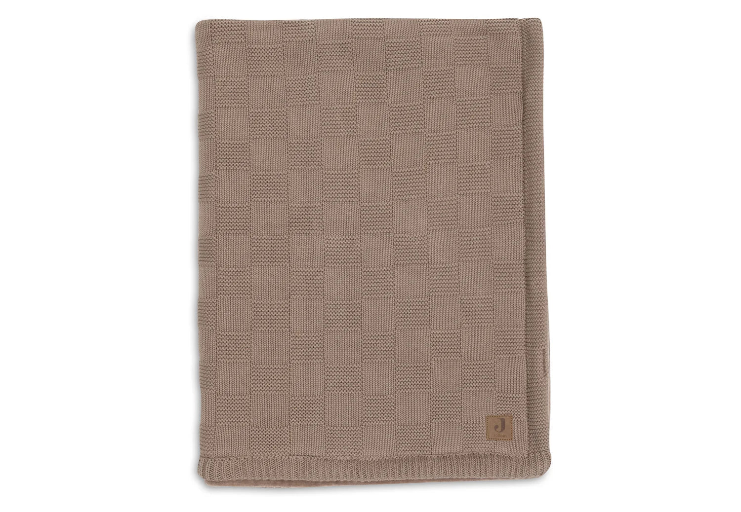 Wiegdeken 75x100 cm - Box Knit Milky Coffee