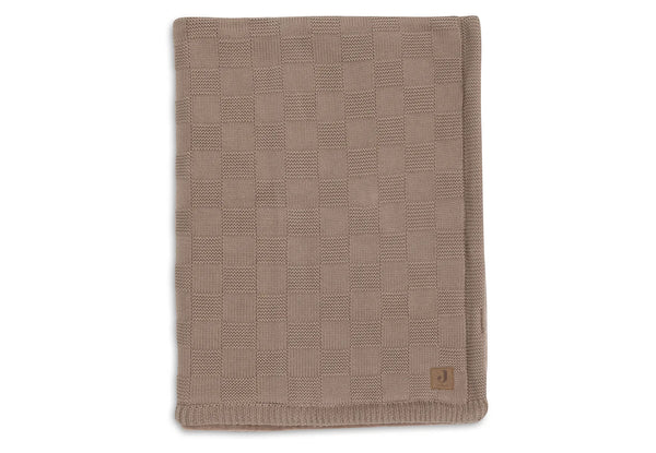 Wiegdeken 75x100 cm - Box Knit Milky Coffee