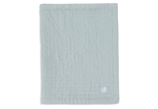 Wiegdeken Jacquard Hydrofiel - Sea Green