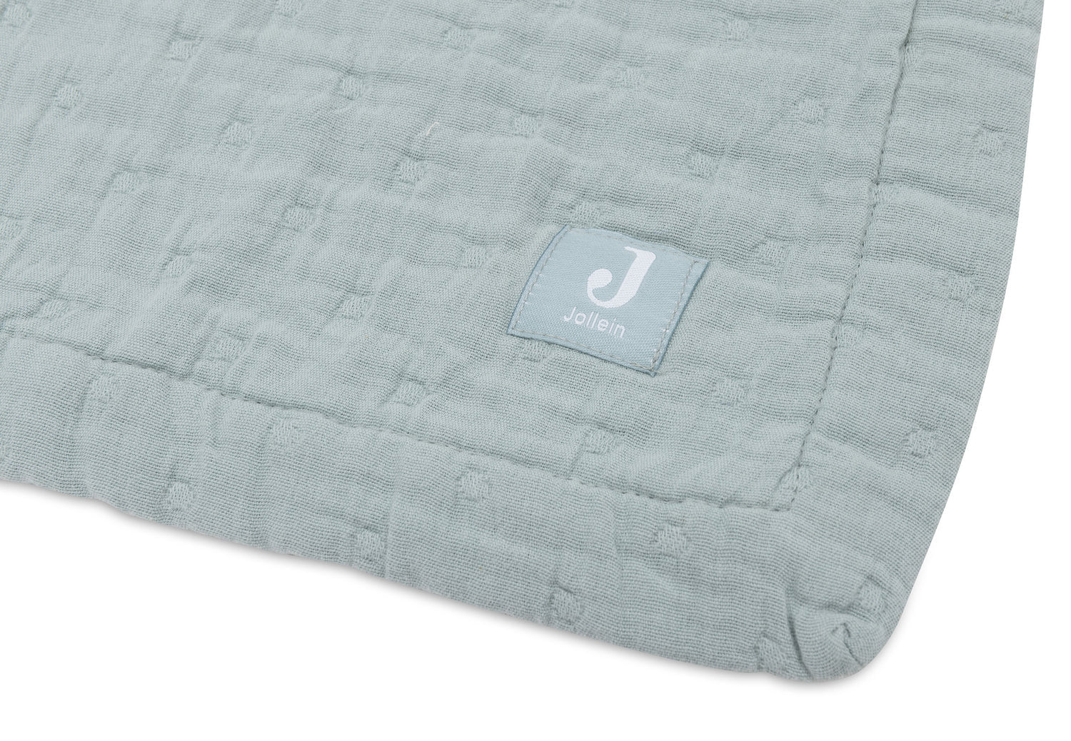 Wiegdeken Jacquard Hydrofiel - Sea Green