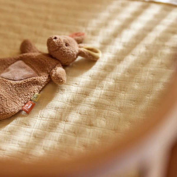 Wiegdeken Jacquard Hydrofiel - Vanilla