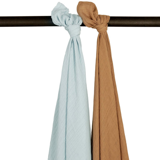 Swaddle 120x120cm 2-pack pre-washed (various colours)