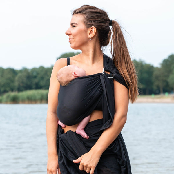 Baby carrier AQUA sling (Water Ringsling) - black