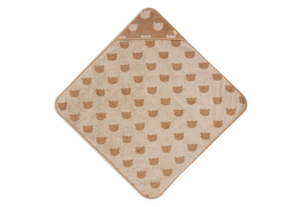 Badcape Jacquard - Teddy Bear
