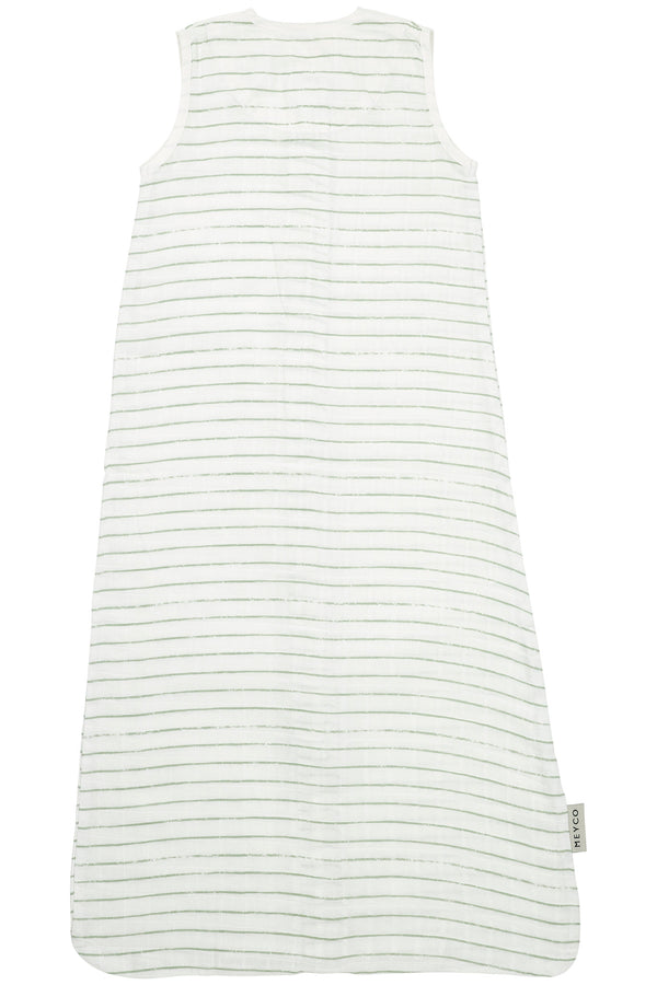 Slaapzak Hydrofiel Stripe - Soft Green(0.3 TOG)