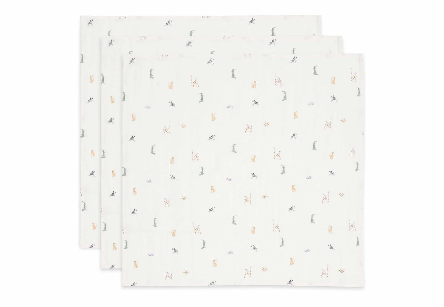 Hydrofiele doeken 3-pack 70x70 cm - Jungle Jambo