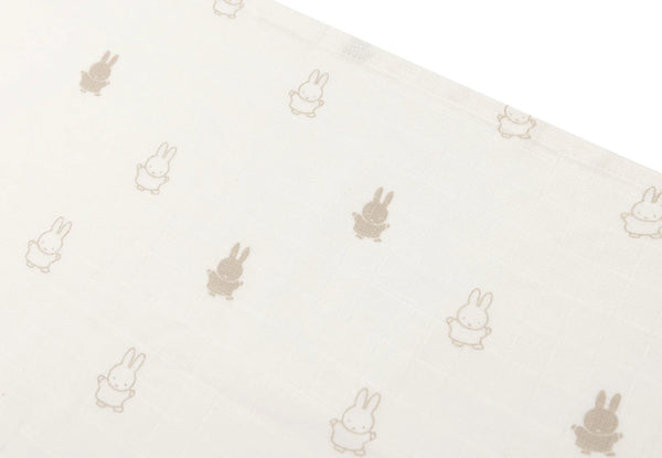 Hydrofiele doeken 3-pack 70x70 cm - Happy Miffy Nougat