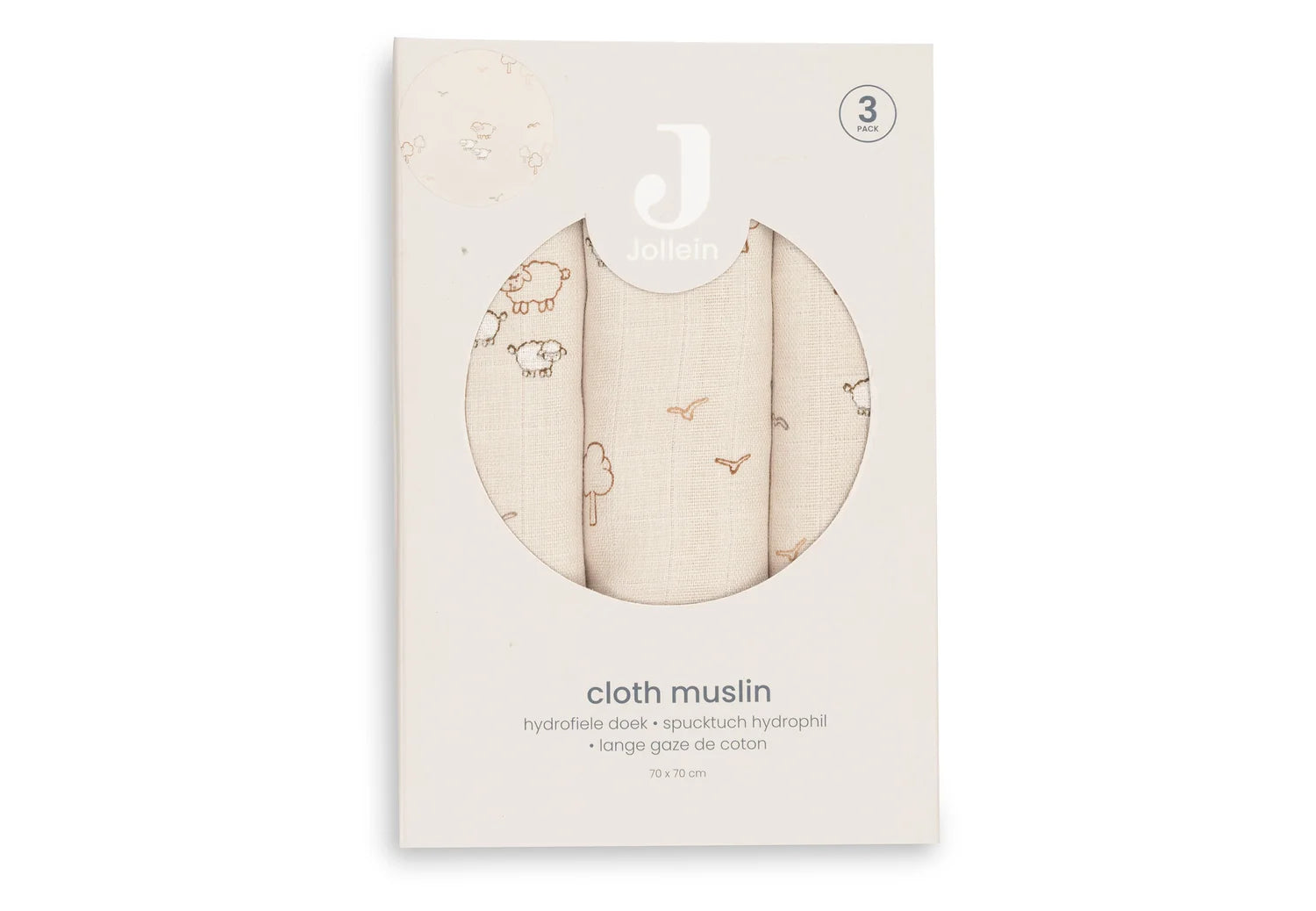 Hydrofiele doeken 3-pack 70x70 cm - Woolly