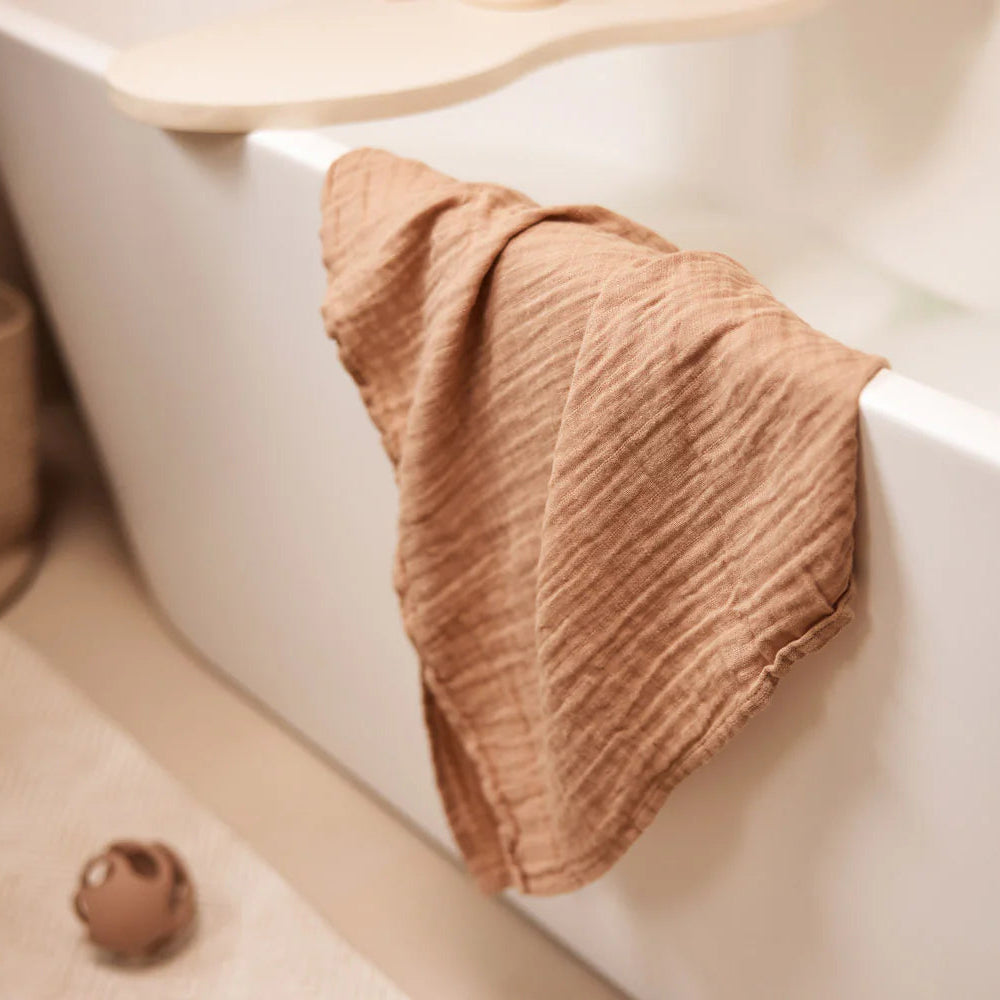 Swaddle 115x115 cm 2-pack - Biscuit/Ivory