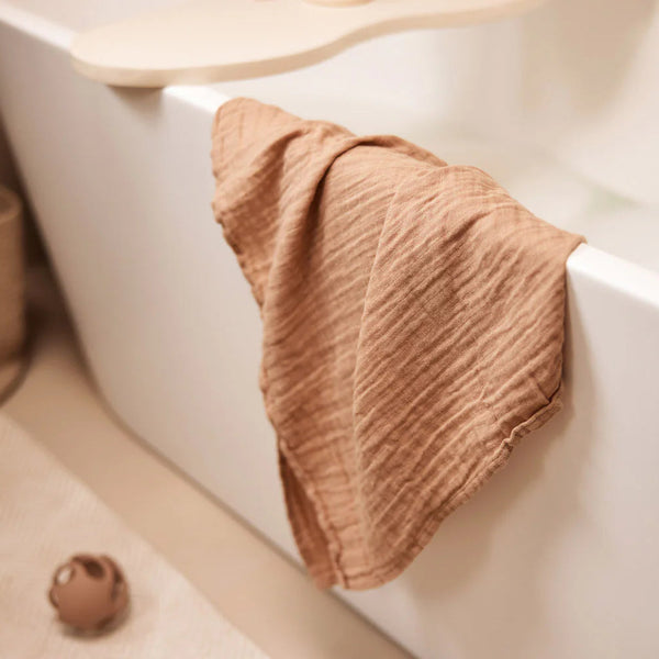 Swaddle 115x115 cm 2-pack - Biscuit/Ivory