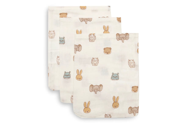 Hydrofiele washandjes 3-pack - Jollies