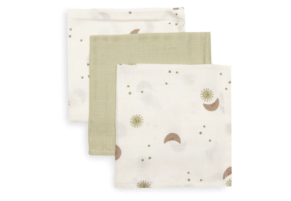 Hydrofiele monddoekjes 3-pack - Over the Moon