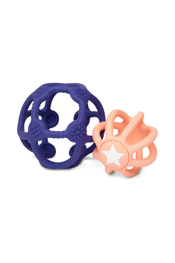 Set of two sensory balls (orange/blue)