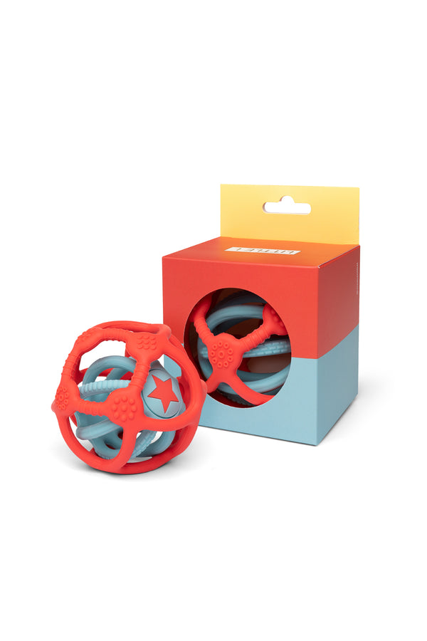 Set van twee sensorische ballen (oranje/blauw)