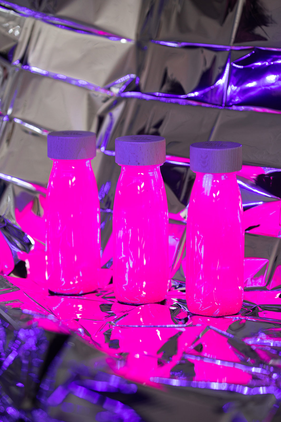 Sensorische fles - Fluo Roze