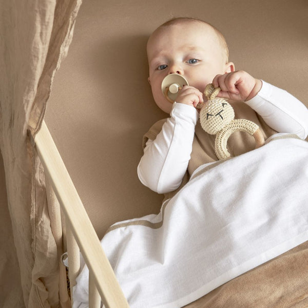 Wieglaken Bies babybed (75x100 cm) - Taupe