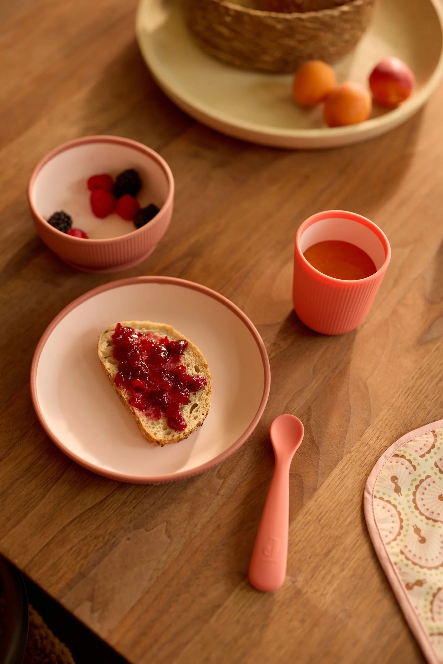 Kinderserviesset Siliconen - Blush Shades